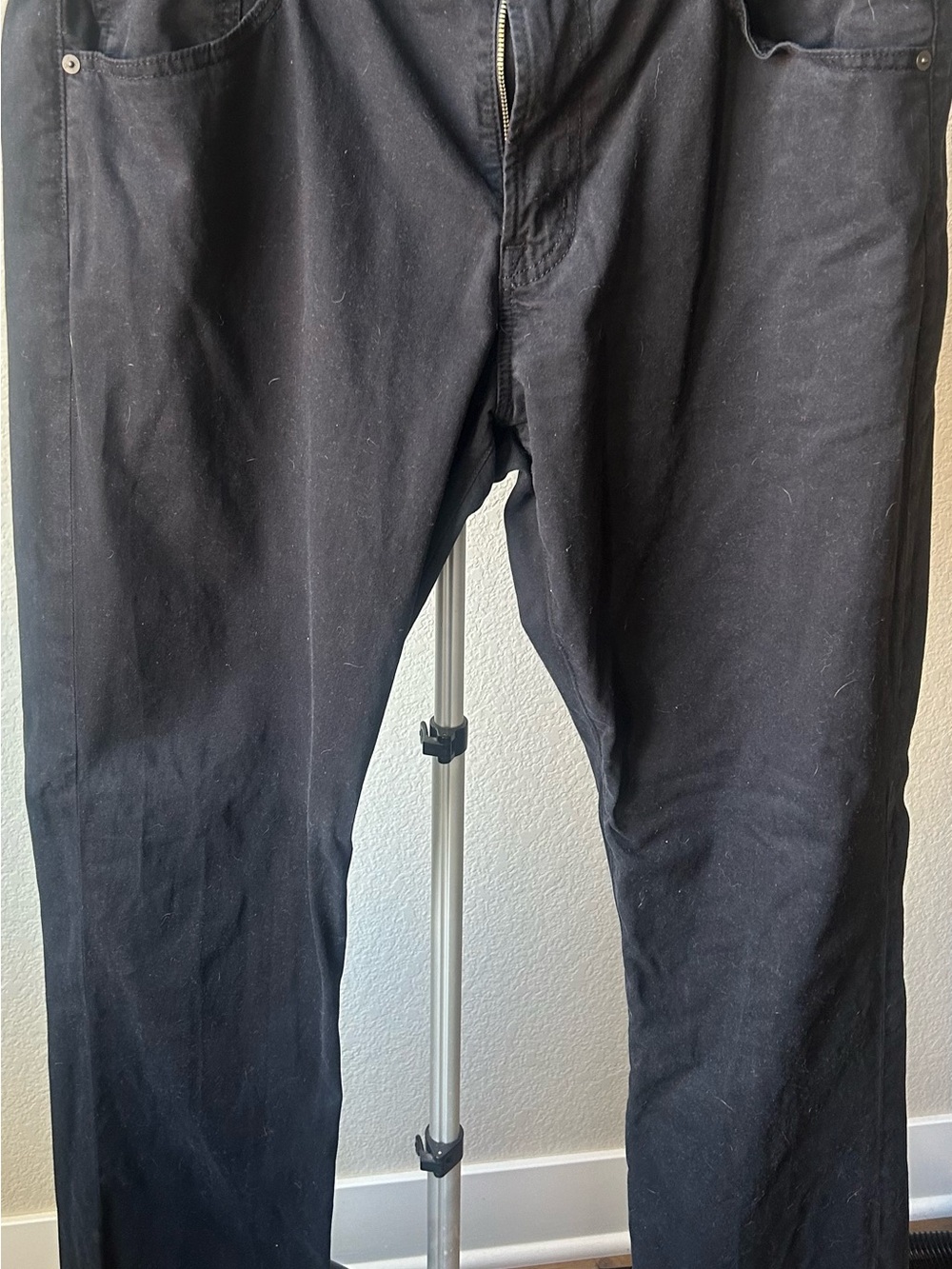 Ag Adriano Goldschmied Black Slim Straight Jeans